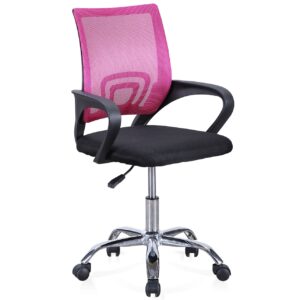 Silla De Oficina Giratoria Modelo Vita Negro / Rosa
