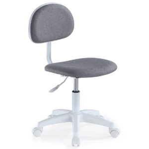 Silla Giratoria De Escritorio Juvenil  Lucky Gris  / Blanco