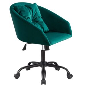Sillón Giratorio Cushion Velvet Verde