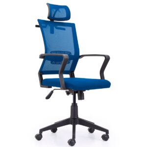 Sillón Giratorio Winner Red Transpirable Azul